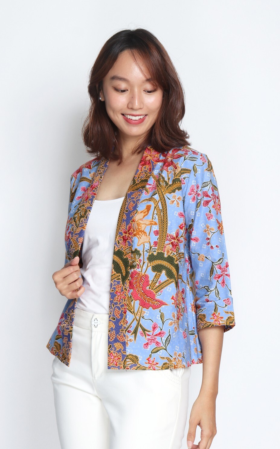 Heritage Orchid Batik Kimono Jacket