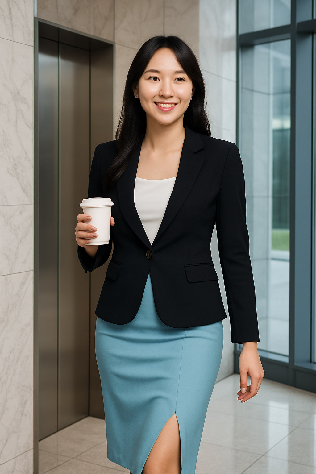 Blazer + Pencil Skirt