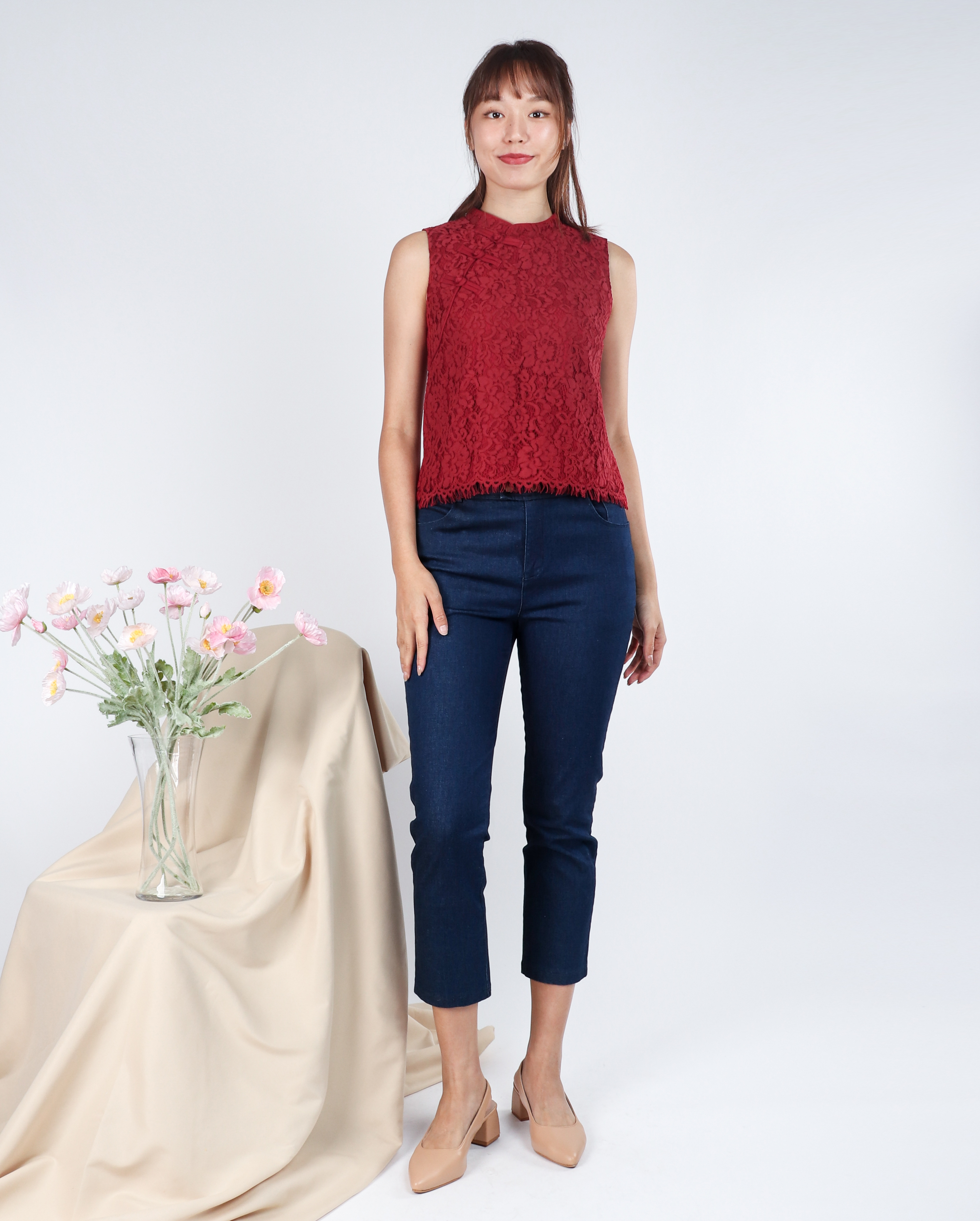 Harmony Lace Cheongsam Top